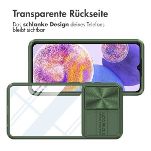 iMoshion Back Cover mit Kameraschieber für das Samsung Galaxy A23 (5G) - Dunkelgrün