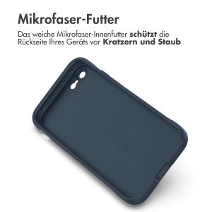iMoshion EasyGrip Back Cover für das iPhone SE (2022 / 2020) / 8 / 7 - Dunkelblau