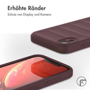 iMoshion EasyGrip Back Cover für das iPhone Xr - Aubergine