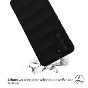 iMoshion EasyGrip Back Cover für das Samsung Galaxy S21 FE - Schwarz