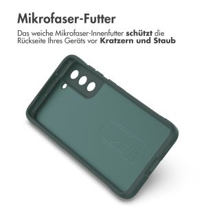iMoshion EasyGrip Back Cover für das Samsung Galaxy S21 FE - Dunkelgrün