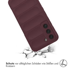 iMoshion EasyGrip Back Cover für das Samsung Galaxy S22 - Aubergine