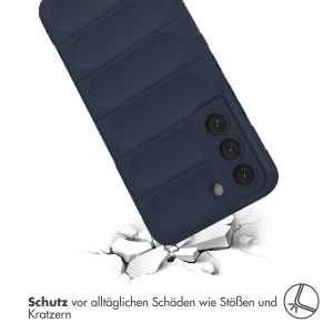 iMoshion EasyGrip Back Cover für das Samsung Galaxy S22 - Dunkelblau