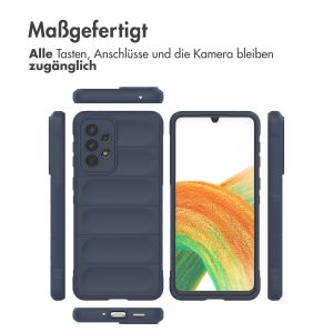 iMoshion EasyGrip Back Cover für das Samsung Galaxy A33 - Dunkelblau