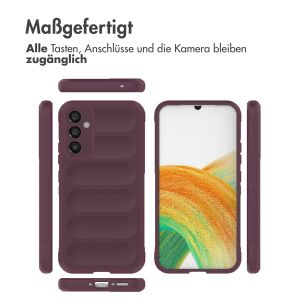 iMoshion EasyGrip Back Cover für das Samsung Galaxy A34 (5G) - Aubergine