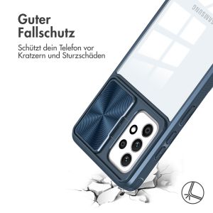 iMoshion Back Cover mit Kameraschieber für das Samsung Galaxy A52(s) (5G/4G) - Dunkelblau