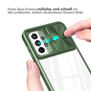 iMoshion Back Cover mit Kameraschieber für das Samsung Galaxy A33 - Dunkelgrün