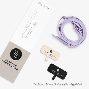 Selencia ﻿Verstellbare Universal-Telefonkordel - Violett