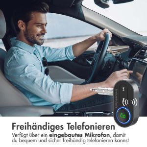 iMoshion Bluetooth Adapter Auto - Bluetooth 5.1-Empfänger - 3,5 mm Jack /  AUX - Schwarz
