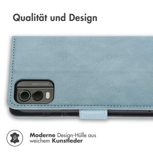 iMoshion Luxuriöse Klapphülle für das Nokia C32 - Hellblau