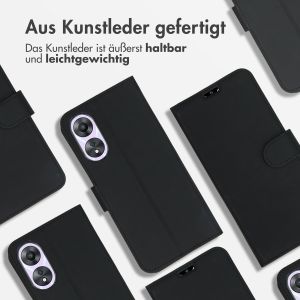 Accezz Wallet TPU Klapphülle für das Oppo A78 (5G) - Schwarz