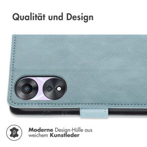 iMoshion Luxuriöse Klapphülle für das Oppo A78 (5G) - Hellblau