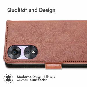 iMoshion Luxuriöse Klapphülle für das Oppo A78 (5G) - Braun