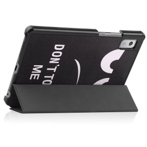 iMoshion Design Trifold Klapphülle für das Lenovo Tab M9 - Don't touch