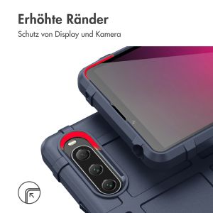 iMoshion Rugged Shield Backcover für das Sony Xperia 10 V - Dunkelblau