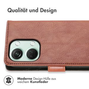 iMoshion Luxuriöse Klapphülle für das OnePlus Nord 3 - Braun