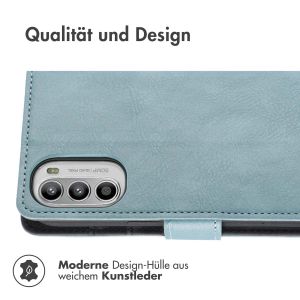 iMoshion Luxuriöse Klapphülle für das Motorola Moto G53 - Hellblau