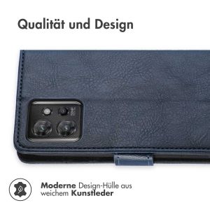 iMoshion Luxuriöse Klapphülle für das Motorola ThinkPhone - Dunkelblau