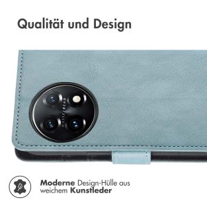 iMoshion Luxuriöse Klapphülle für das OnePlus 11 - Hellblau