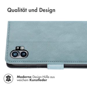 iMoshion Luxuriöse Klapphülle für das Nothing Phone (1) - Hellblau