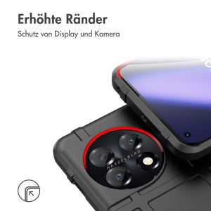 iMoshion Rugged Shield Backcover für das OnePlus 11 - Schwarz