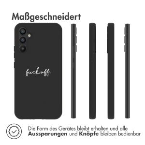 iMoshion Design Hülle für das Samsung Galaxy A34 (5G) - Fuck Off - Schwarz