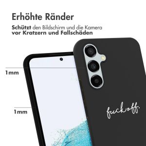 iMoshion Design Hülle für das Samsung Galaxy A54 (5G) - Fuck Off - Schwarz