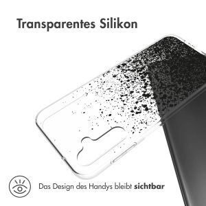 iMoshion Design Hülle für das Samsung Galaxy A14 (5G/4G) - Spritzer - Schwarz