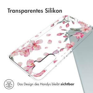 iMoshion Design Hülle für das Samsung Galaxy A54 (5G) - Blume - Rosa