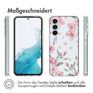 iMoshion Design Hülle für das Samsung Galaxy A54 (5G) - Blume - Rosa