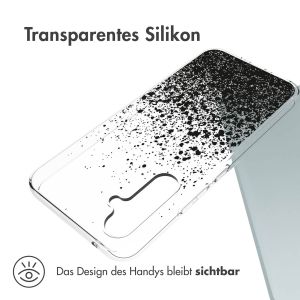 iMoshion Design Hülle für das Samsung Galaxy A54 (5G) - Spritzer - Schwarz
