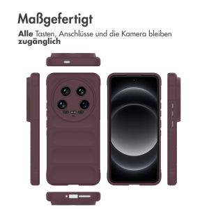 iMoshion EasyGrip Back Cover für das Xiaomi 14 Ultra - Aubergine