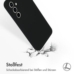 Accezz Liquid Silikoncase für das Samsung Galaxy A35 - Schwarz