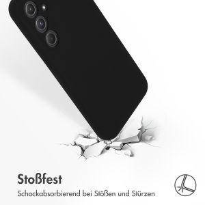 Accezz Liquid Silikoncase für das Samsung Galaxy A55 - Schwarz