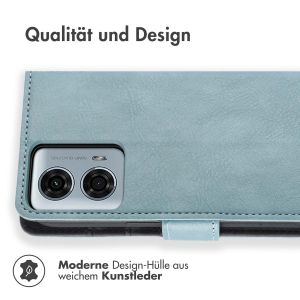 iMoshion Luxuriöse Klapphülle für das Motorola Moto G24 Power - Hellblau