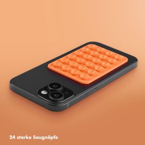 Selencia ﻿2er-Pack Telefonhalter Saugnapf - Orange