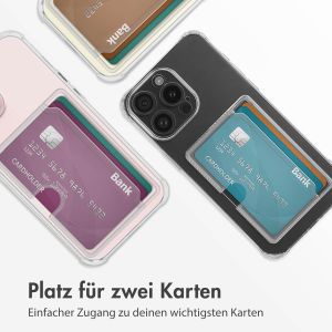 iMoshion Soft Case Back Cover mit Kartenhalter für das iPhone 15 Pro Max - Transparent