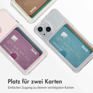 iMoshion Soft Case Back Cover mit Kartenhalter für das iPhone 13 Mini - Transparent