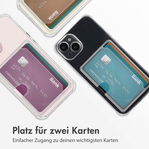 iMoshion Soft Case Back Cover mit Kartenhalter für das iPhone 13 - Transparent