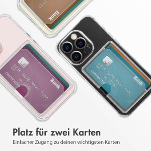 iMoshion Soft Case Back Cover mit Kartenhalter für das iPhone 13 Pro - Transparent
