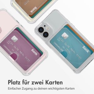 iMoshion Soft Case Back Cover mit Kartenhalter für das iPhone 12 Mini - Transparent
