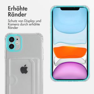 iMoshion Soft Case Back Cover mit Kartenhalter für das iPhone 11 - Transparent