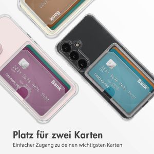 iMoshion Soft Case Back Cover mit Kartenhalter für das Samsung Galaxy S24 - Transparent