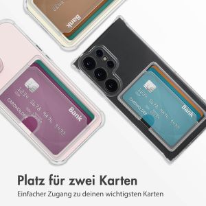 iMoshion Soft Case Back Cover mit Kartenhalter für das Samsung Galaxy S24 Ultra - Transparent