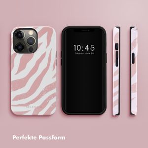 Selencia Vivid Back Cover für das iPhone 13 Pro - Colorful Zebra Old Pink