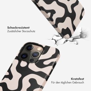 Selencia Vivid Back Cover für das iPhone 13 Pro - Art Wave Black