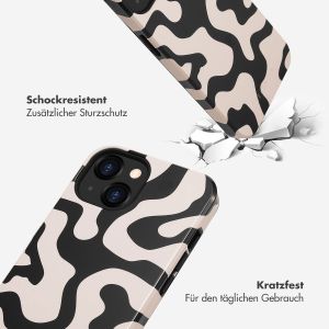 Selencia Vivid Back Cover für das iPhone 13 - Art Wave Black
