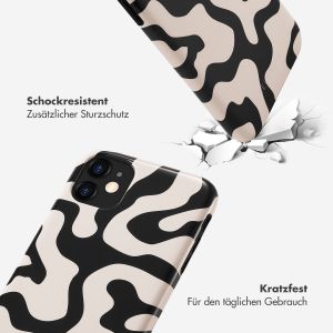 Selencia Vivid Back Cover für das iPhone 11 - Art Wave Black