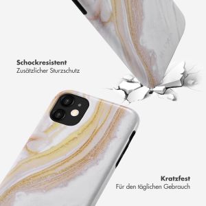 Selencia Vivid Back Cover für das iPhone 11 - Chic Marble Gold