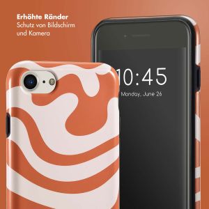 Selencia Vivid Back Cover für das iPhone SE (2022 / 2020) / 8 / 7 / 6(s) - Dream Swirl Orange